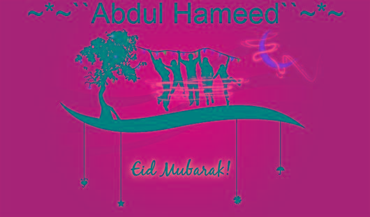 As Allah waters HIS Creation, May HE also sprinkle HIS wonderous blessings over you and your beloved ones. (Aameen). **EID MUBARAK**